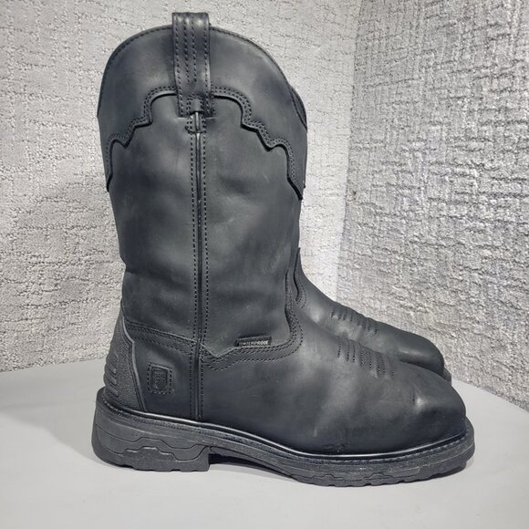 Dan Post Blayde Men's Size 10EW Black Leather Steel Toe Waterproof Boots DP69450 - Picture 5 of 12